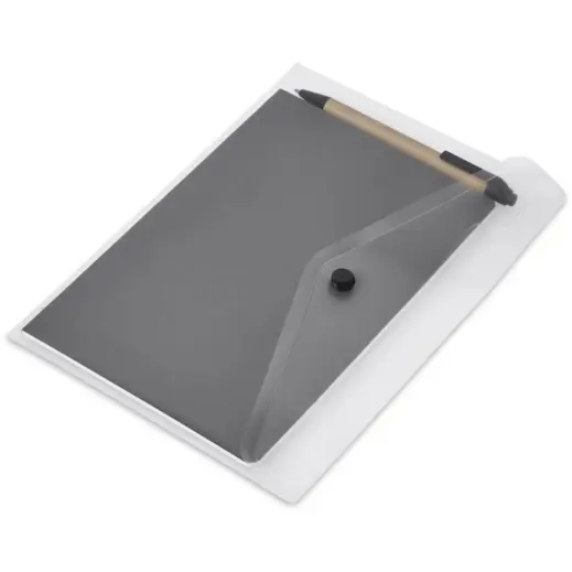 Okiyo Hotai Notebook & Pen Set Dark Grey Pouch